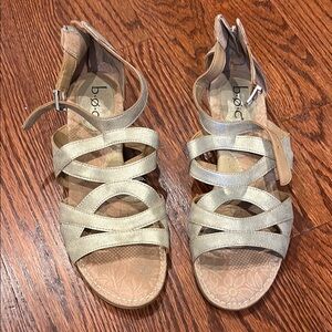 boc Beige Strappy Sandals with Ankle Strap